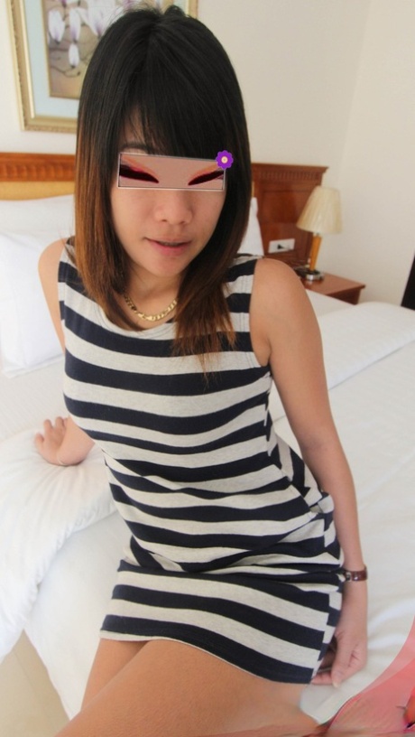 Asian amateur Lexi frees her trimmed bush before POV sex begins