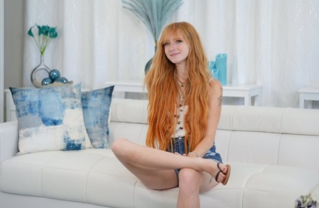 Sexy redhead Amber Stark enjoys POV doggystyle sex with a hung stud